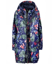 Long sleeved waistcoat with flowers and leaves