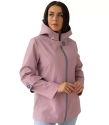 Women's transitional spring hooded jacket LUIZA