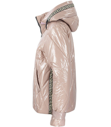 Short winter quilted shiny JACKET