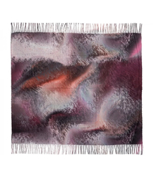 Fashionable multicolored shawl scarf with tassels