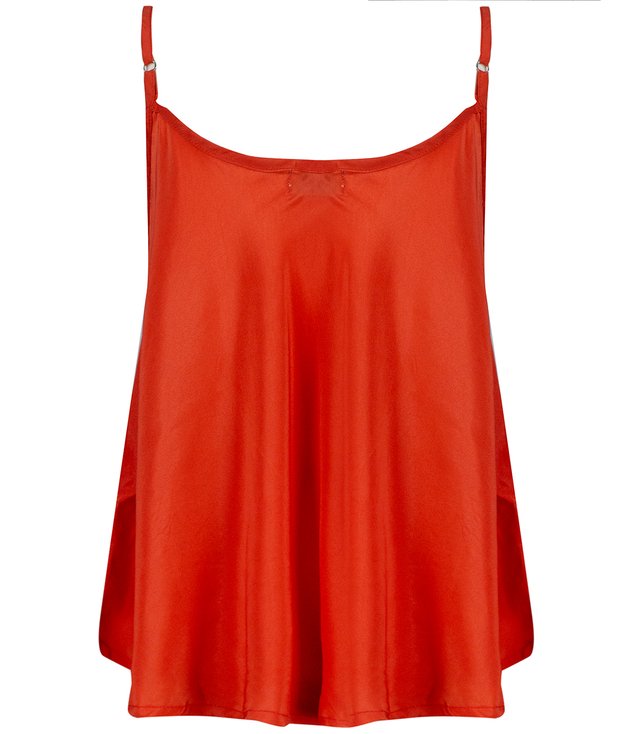 Silk trapeze top with adjustable straps CINDY