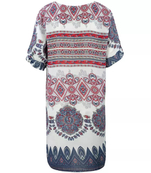 Mini summer tunic dress, oriental viscose