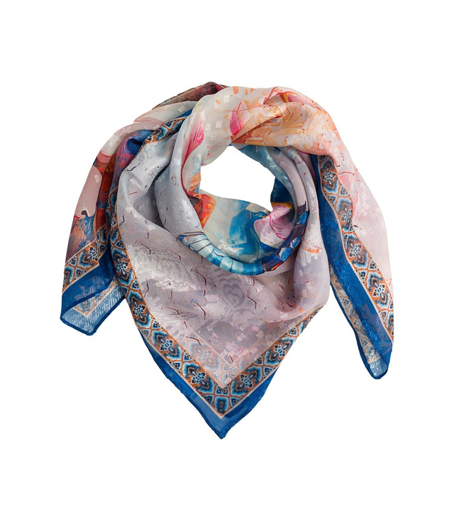 Elegancka kobieca chusta z obłędnym wzorem 70x70