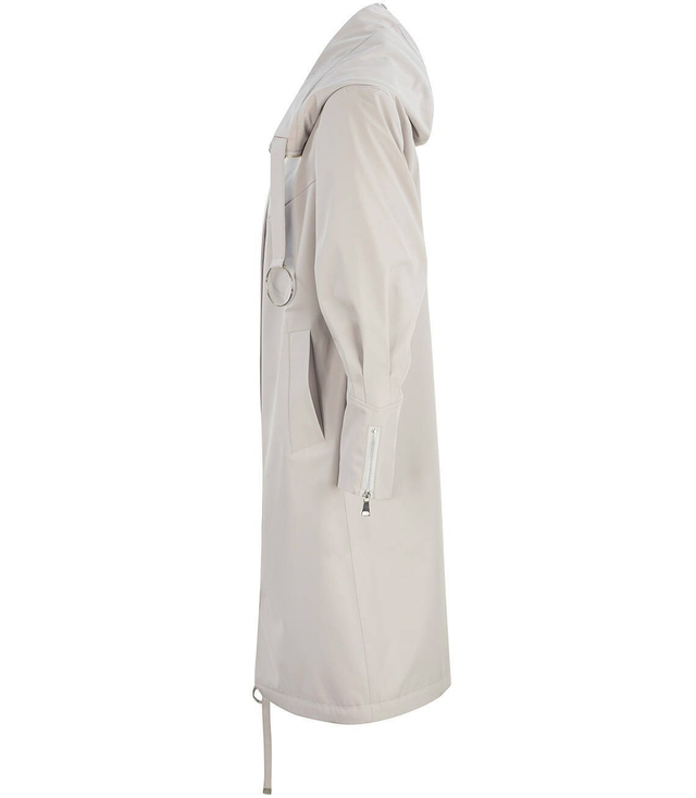 Women's transitional oversize hood coat