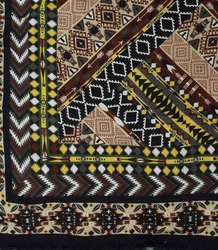 Niepowtarzalna chusta folk BOHO azteckie wzory