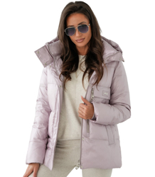 Women's Warm Warmed Elegant Hooded Transitional Jacket LARA