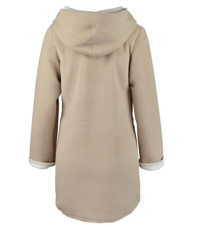 Damska bluza polar z kapturem parka ciepła wygodna miękka