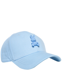 Children's baseball cap decorated with plastic bunny