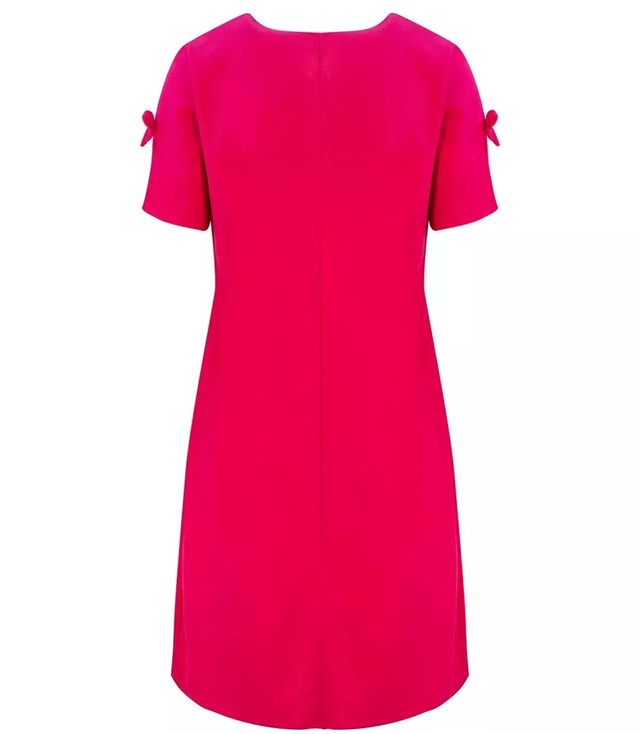 Elegancka prosta sukienka rozkloszowana mini