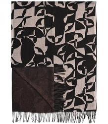 Warm stylish scarf abstract pattern soft smooth 180x70 cm