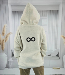 Warm unisex oversize infinity sweatshirt