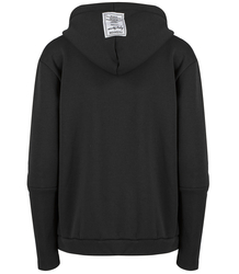 Warm women's short sweatshirt one-color basic with hood RENATA