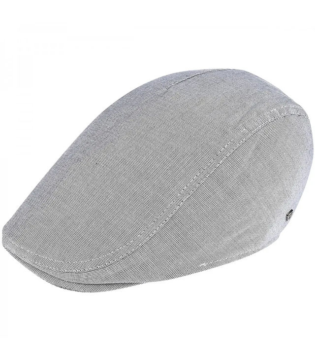 Stylish single-colored men's fine check pied de poule helmet