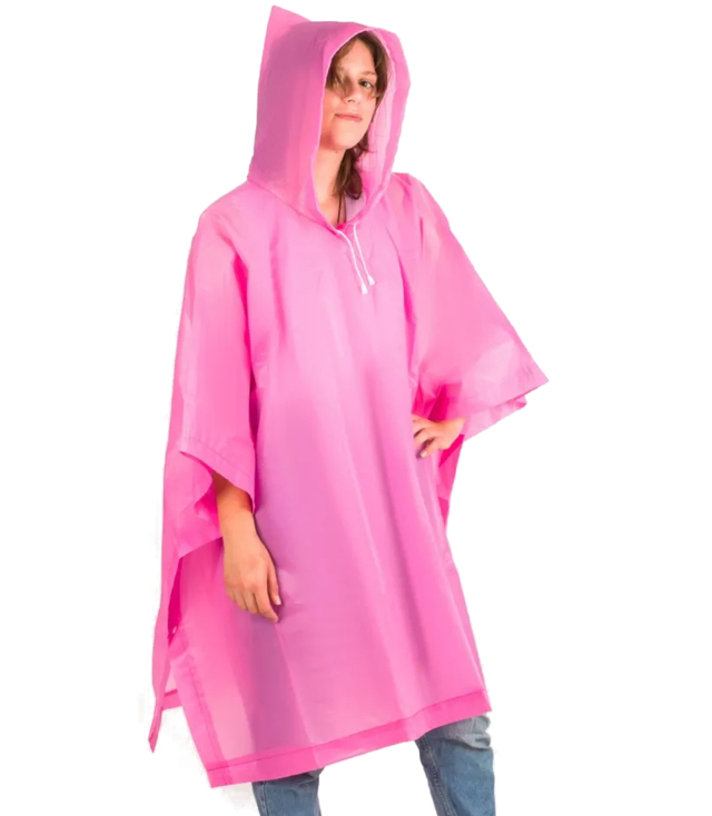 Rain poncho unisex parka coat with hood