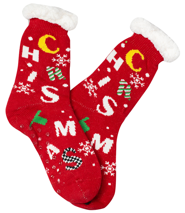 Christmas socks insulated anti-slip socks Gift MIKOLAJ