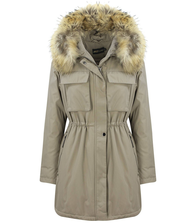 warm winter JACKET Padded FUR Coat