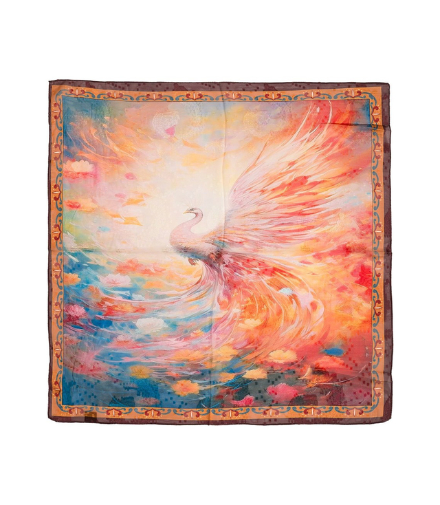 Elegant women's scarf with an insane 70x70 pattern