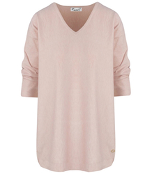 Classic warm women's heart sweater ROSALIA