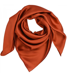 Delicate smooth scarf shawl single color elegant 70x70 cm