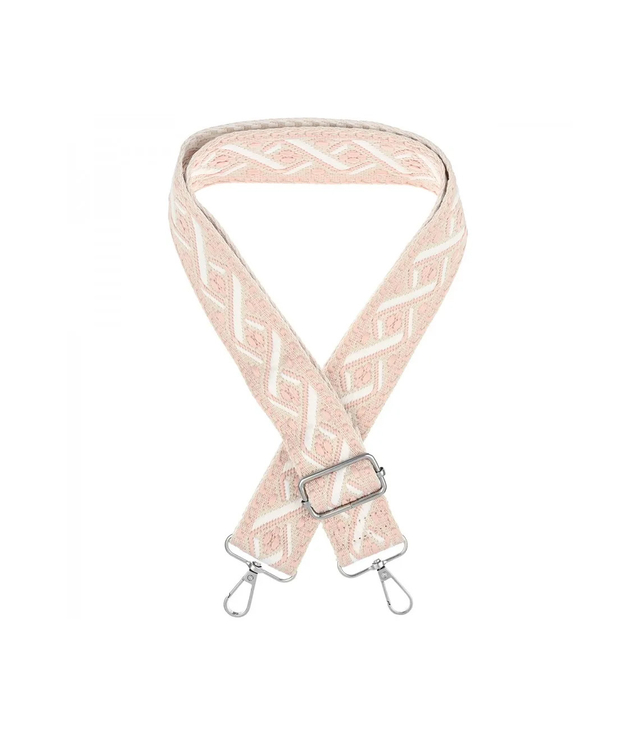 Fashionable braided wide purse strap adjustable