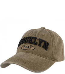 Cotton vintage destroyed adjustable unisex embroidered baseball cap BROOKLYN