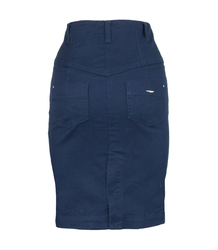 HIGH WAIST DENIM PENCIL SKIRT