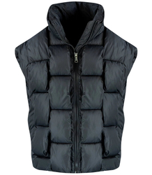 Women's Sleeveless Warm Short Quilted Vest ADA