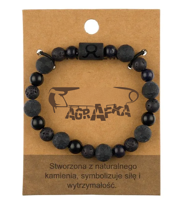 Men's bracelet with natural stones