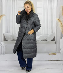 Women's long jacket double-sided quilted coatEMMA