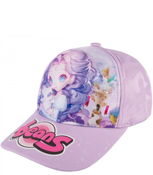 Children's baseball cap decorated with anime style print