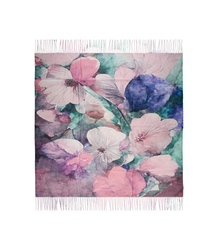 Kwiatowa chusta damska lekka – elegancka apaszka 100x100