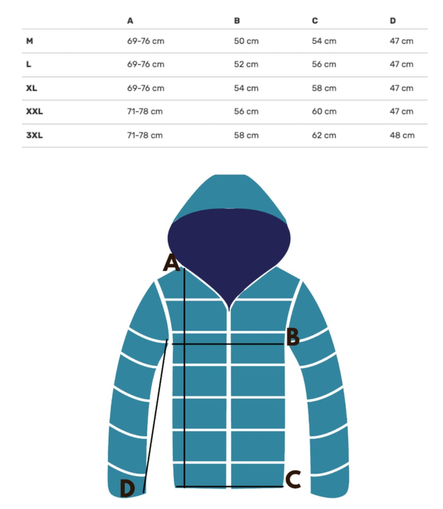 Quilted winter jacket with hood decorated with fur ARIA PUFF