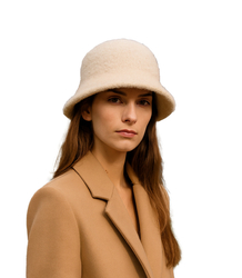 Women's hat made of soft teddy fabric