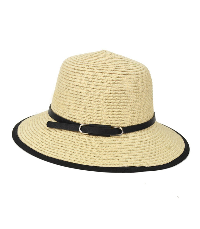 Small women's stylish safari straw hat