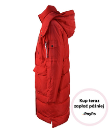 Modny płaszcz puchowy w stylu VINTAGE
