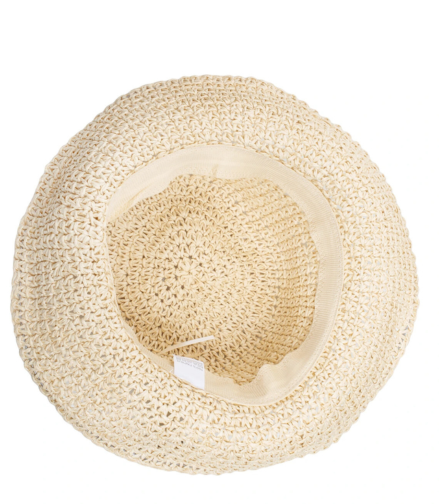 Braided straw hat BUCKET HAT