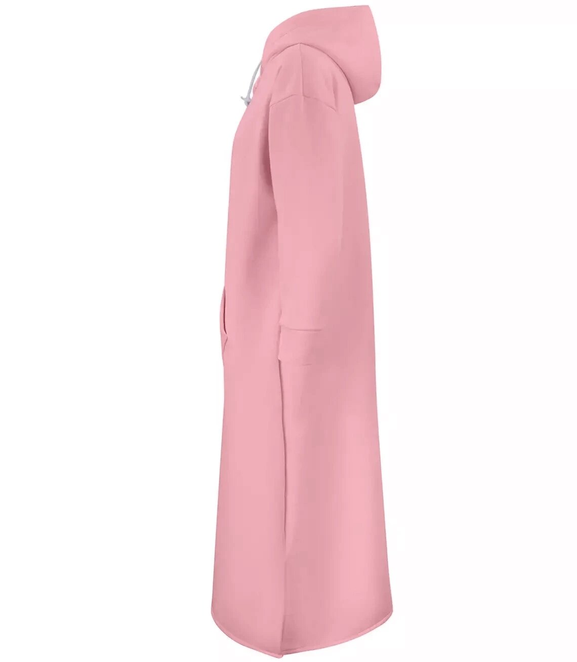 Długa bluza sukienka dresowa oversize (13075 / SPV1008) - Agrafka