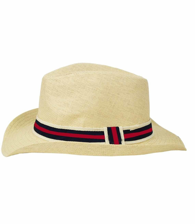 Stylowy męski kapelusz słomkowy country